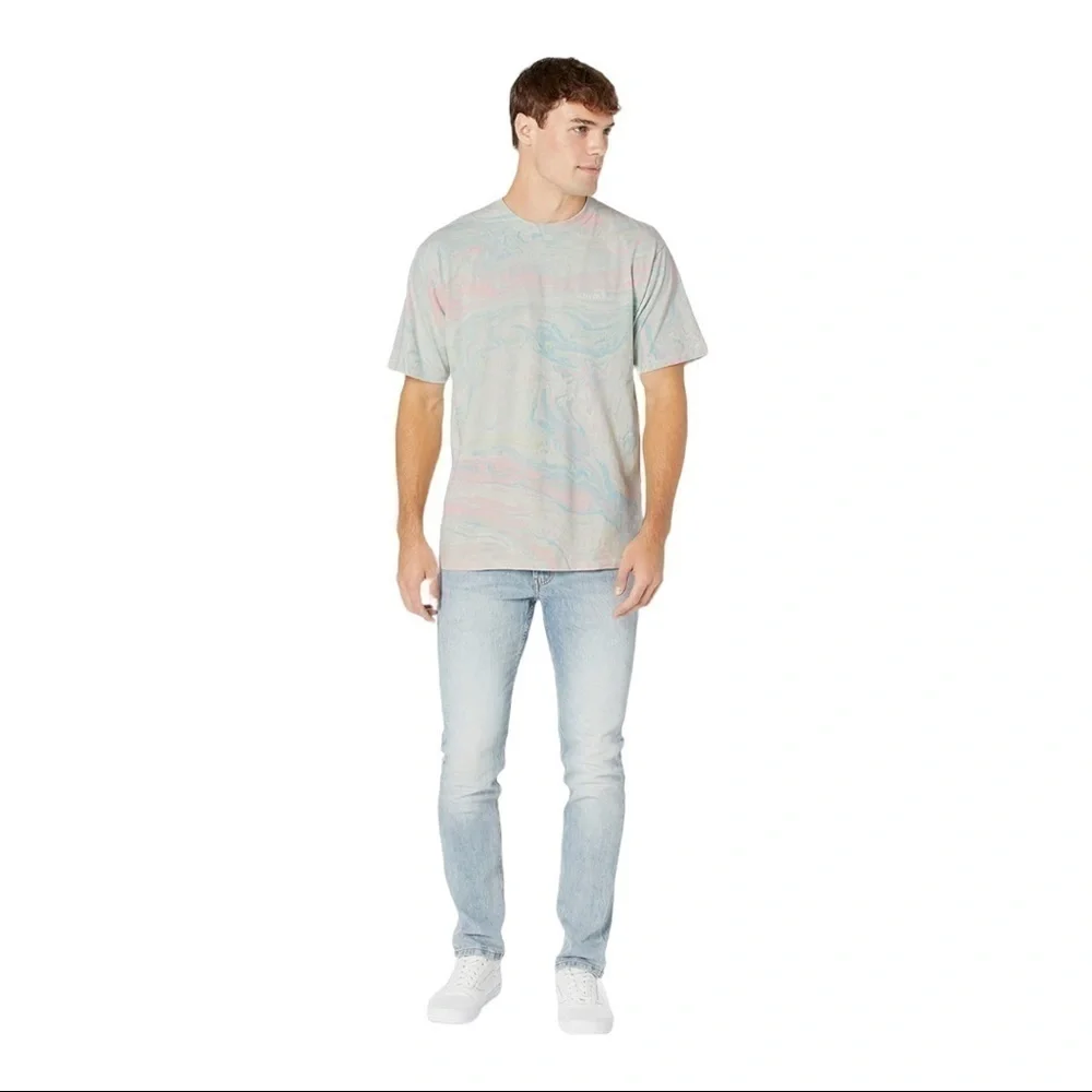 𝅺levi's Premium Red Tab Vintage Tee Marble Dye Calypso